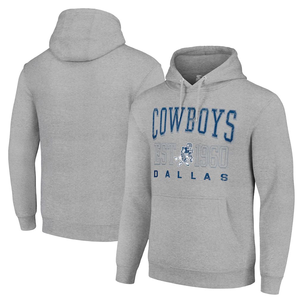 Men 2026 NFL Dallas Cowboys grey Hoodie hooded style 01